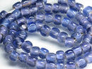 TOKO-BEADS AG614N-30 Glass bead (strand) 6mm AG614N-30 三角とんぼ玉（連） 6mm Asian bead & African bead  Handmade,Lampeork,bead,asia,india,ethnic,parts,accessory,beads とんぼ玉,ビーズ,トンボ玉,アジア,インド,エスニック,手作り,パーツ,アクセサリー