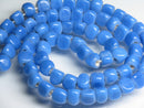 TOKO-BEADS AG614N-32 Glass bead (strand) 6mm AG614N-32 三角とんぼ玉（連） 6mm Asian bead & African bead  Handmade,Lampeork,bead,asia,india,ethnic,parts,accessory,beads とんぼ玉,ビーズ,トンボ玉,アジア,インド,エスニック,手作り,パーツ,アクセサリー