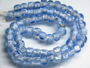 TOKO-BEADS AG614N-39 Glass bead (strand) 6mm AG614N-39 三角とんぼ玉（連） 6mm Asian bead & African bead  Handmade,Lampeork,bead,asia,india,ethnic,parts,accessory,beads とんぼ玉,ビーズ,トンボ玉,アジア,インド,エスニック,手作り,パーツ,アクセサリー