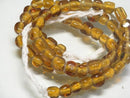 TOKO-BEADS AG614N-74 Glass bead (strand) 7.5mm AG614N-74 三角とんぼ玉（連） 7.5mm Asian bead & African bead  Handmade,Lampeork,bead,asia,india,ethnic,parts,accessory,beads とんぼ玉,ビーズ,トンボ玉,アジア,インド,エスニック,手作り,パーツ,アクセサリー