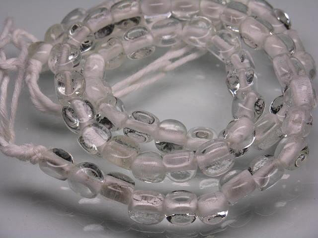 TOKO-BEADS AG614N-75 Glass bead (strand) 6.5~7mm AG614N-75 三角とんぼ玉（連） 6.5~7mm Asian bead & African bead  Handmade,Lampeork,bead,asia,india,ethnic,parts,accessory,beads とんぼ玉,ビーズ,トンボ玉,アジア,インド,エスニック,手作り,パーツ,アクセサリー
