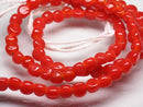 TOKO-BEADS AG614N-81 Glass bead (strand) 6.5~7mm AG614N-81 三角とんぼ玉（連） 6.5~7mm Asian bead & African bead  Handmade,Lampeork,bead,asia,india,ethnic,parts,accessory,beads とんぼ玉,ビーズ,トンボ玉,アジア,インド,エスニック,手作り,パーツ,アクセサリー