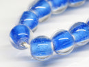 TOKO-BEADS AG615P-44 Glass bead (60pcs) 8mm AG615P-44 クリアカラービーズ（60個パック） 8mm Asian bead & African bead  Handmade,Lampeork,bead,asia,india,ethnic,parts,accessory,beads とんぼ玉,ビーズ,トンボ玉,アジア,インド,エスニック,手作り,パーツ,アクセサリー