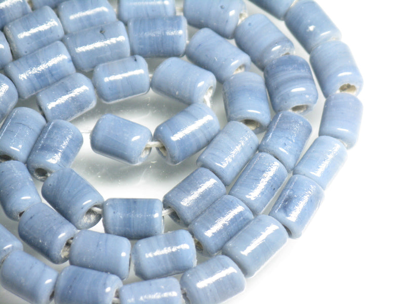 | TOKO-BEADS |AG616N-03 ガラスチューブビーズ（連） 5~5.5mmとんぼ玉,ビーズ,トンボ玉,アジア,インド,エスニック,手作り,パーツ,アクセサリー