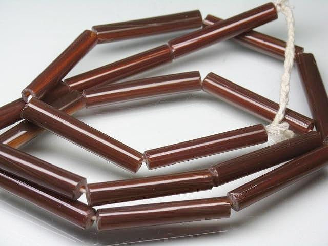 TOKO-BEADS AG852N-24 Glass bamboo bead  (L) (strand) 5~6.5mm AG852N-24 バンブービーズL（連） 5~6.5mm Asian bead & African bead  Handmade,Lampeork,bead,asia,india,ethnic,parts,accessory,beads とんぼ玉,ビーズ,トンボ玉,アジア,インド,エスニック,手作り,パーツ,アクセサリー