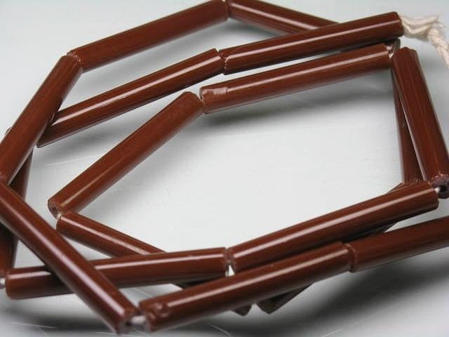 TOKO-BEADS AG852N-25 Glass bamboo bead  (L) (strand) 4~6mm AG852N-25 バンブービーズL（連） 4~6mm Asian bead & African bead  Handmade,Lampeork,bead,asia,india,ethnic,parts,accessory,beads とんぼ玉,ビーズ,トンボ玉,アジア,インド,エスニック,手作り,パーツ,アクセサリー