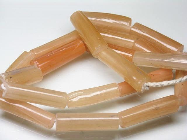 TOKO-BEADS AG852N-26 Glass bamboo bead  (L) (strand) 8~10mm AG852N-26 バンブービーズL（連） 8~10mm Asian bead & African bead  Handmade,Lampeork,bead,asia,india,ethnic,parts,accessory,beads とんぼ玉,ビーズ,トンボ玉,アジア,インド,エスニック,手作り,パーツ,アクセサリー