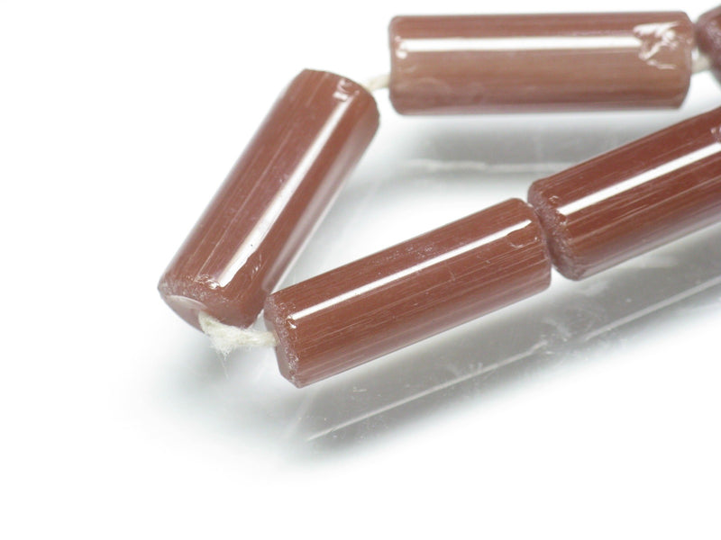 TOKO-BEADS AG873-34N Glass bamboo bead (strand) 6~6.5mm AG873-34N バンブービーズ（連） 6~6.5mm Asian bead & African bead  Handmade,Lampeork,bead,asia,india,ethnic,parts,accessory,beads とんぼ玉,ビーズ,トンボ玉,アジア,インド,エスニック,手作り,パーツ,アクセサリー