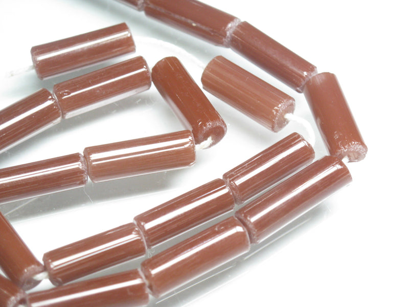 TOKO-BEADS AG873-34N Glass bamboo bead (strand) 6~6.5mm AG873-34N バンブービーズ（連） 6~6.5mm Asian bead & African bead  Handmade,Lampeork,bead,asia,india,ethnic,parts,accessory,beads とんぼ玉,ビーズ,トンボ玉,アジア,インド,エスニック,手作り,パーツ,アクセサリー