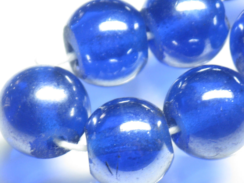 TOKO-BEADS AG893-03N Marble bead (strand) 16mm AG893-03N 単色びーだまビーズ（連） 16mm Asian bead & African bead  Handmade,Lampeork,bead,asia,india,ethnic,parts,accessory,beads とんぼ玉,ビーズ,トンボ玉,アジア,インド,エスニック,手作り,パーツ,アクセサリー