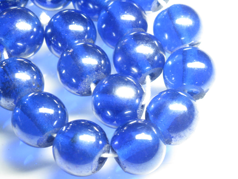 TOKO-BEADS AG893-03N Marble bead (strand) 16mm AG893-03N 単色びーだまビーズ（連） 16mm Asian bead & African bead  Handmade,Lampeork,bead,asia,india,ethnic,parts,accessory,beads とんぼ玉,ビーズ,トンボ玉,アジア,インド,エスニック,手作り,パーツ,アクセサリー