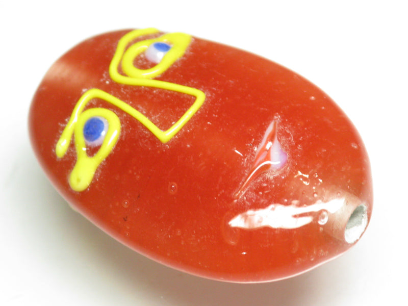 TOKO-BEADS AG903-10 Glass bead 21~22mm AG903-10 オーバルビーズ 21~22mm Asian bead & African bead  Handmade,Lampeork,bead,asia,india,ethnic,parts,accessory,beads とんぼ玉,ビーズ,トンボ玉,アジア,インド,エスニック,手作り,パーツ,アクセサリー
