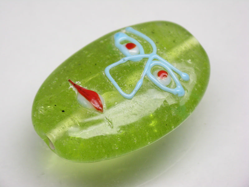 TOKO-BEADS AG903-11 Glass bead 21~22mm AG903-11 オーバルビーズ 21~22mm Asian bead & African bead  Handmade,Lampeork,bead,asia,india,ethnic,parts,accessory,beads とんぼ玉,ビーズ,トンボ玉,アジア,インド,エスニック,手作り,パーツ,アクセサリー