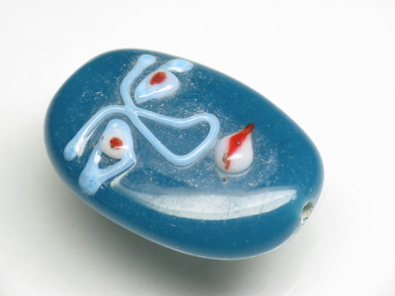 TOKO-BEADS AG903-12 Glass bead 21~22mm AG903-12 オーバルビーズ 21~22mm Asian bead & African bead  Handmade,Lampeork,bead,asia,india,ethnic,parts,accessory,beads とんぼ玉,ビーズ,トンボ玉,アジア,インド,エスニック,手作り,パーツ,アクセサリー