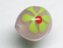 TOKO-BEADS AG903-48 Glass bead 13mm AG903-48 フラワービーズ 13mm Asian bead & African bead  Handmade,Lampeork,bead,asia,india,ethnic,parts,accessory,beads とんぼ玉,ビーズ,トンボ玉,アジア,インド,エスニック,手作り,パーツ,アクセサリー