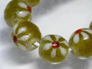 TOKO-BEADS AG903-50N Glass bead (strand) 13mm AG903-50N フラワービーズ（連） 13mm Asian bead & African bead  Handmade,Lampeork,bead,asia,india,ethnic,parts,accessory,beads とんぼ玉,ビーズ,トンボ玉,アジア,インド,エスニック,手作り,パーツ,アクセサリー
