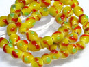 TOKO-BEADS AG903N-79 Glass bead (strand) 8mm AG903N-79 とんぼ玉（連） 8mm Asian bead & African bead  Handmade,Lampeork,bead,asia,india,ethnic,parts,accessory,beads とんぼ玉,ビーズ,トンボ玉,アジア,インド,エスニック,手作り,パーツ,アクセサリー