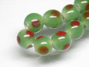 TOKO-BEADS AG903-96N Glass bead (strand) 9~10mm AG903-96N とんぼ玉（連） 9~10mm Asian bead & African bead  Handmade,Lampeork,bead,asia,india,ethnic,parts,accessory,beads とんぼ玉,ビーズ,トンボ玉,アジア,インド,エスニック,手作り,パーツ,アクセサリー