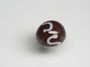 TOKO-BEADS AG904-62 Glass bead 11mm AG904-62 リボン模様のとんぼ玉 11mm Asian bead & African bead  Handmade,Lampeork,bead,asia,india,ethnic,parts,accessory,beads とんぼ玉,ビーズ,トンボ玉,アジア,インド,エスニック,手作り,パーツ,アクセサリー