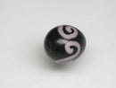 TOKO-BEADS AG904-63 Glass bead 11mm AG904-63 リボン模様のとんぼ玉 11mm Asian bead & African bead  Handmade,Lampeork,bead,asia,india,ethnic,parts,accessory,beads とんぼ玉,ビーズ,トンボ玉,アジア,インド,エスニック,手作り,パーツ,アクセサリー