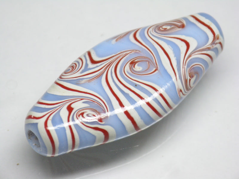 TOKO-BEADS AG914-02 Lip shaped glass bead 17~18mm AG914-02 リップ型ガラスビーズ 17~18mm Asian bead & African bead  Handmade,Lampeork,bead,asia,india,ethnic,parts,accessory,beads とんぼ玉,ビーズ,トンボ玉,アジア,インド,エスニック,手作り,パーツ,アクセサリー