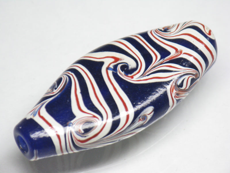 TOKO-BEADS AG914-04 Lip shaped glass bead 17~18mm AG914-04 リップ型ガラスビーズ 17~18mm Asian bead & African bead  Handmade,Lampeork,bead,asia,india,ethnic,parts,accessory,beads とんぼ玉,ビーズ,トンボ玉,アジア,インド,エスニック,手作り,パーツ,アクセサリー