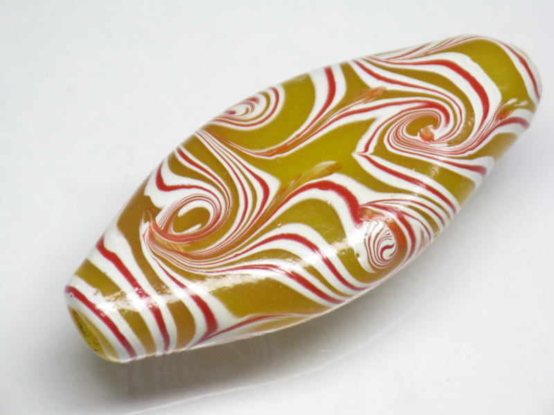 TOKO-BEADS AG914-07 Lip shaped glass bead 17~18mm AG914-07 リップ型ガラスビーズ 17~18mm Asian bead & African bead  Handmade,Lampeork,bead,asia,india,ethnic,parts,accessory,beads とんぼ玉,ビーズ,トンボ玉,アジア,インド,エスニック,手作り,パーツ,アクセサリー