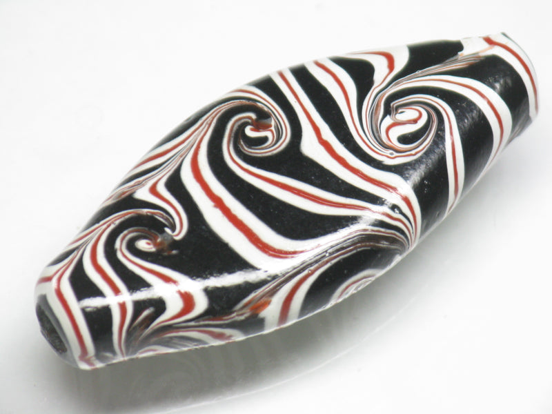 TOKO-BEADS AG914-10 Lip shaped glass bead 17~18mm AG914-10 リップ型ガラスビーズ 17~18mm Asian bead & African bead  Handmade,Lampeork,bead,asia,india,ethnic,parts,accessory,beads とんぼ玉,ビーズ,トンボ玉,アジア,インド,エスニック,手作り,パーツ,アクセサリー