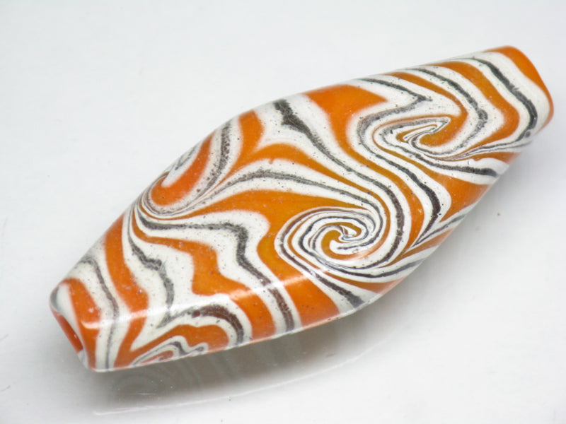 TOKO-BEADS AG914-13 Lip shaped glass bead 17~18mm AG914-13 リップ型ガラスビーズ 17~18mm Asian bead & African bead  Handmade,Lampeork,bead,asia,india,ethnic,parts,accessory,beads とんぼ玉,ビーズ,トンボ玉,アジア,インド,エスニック,手作り,パーツ,アクセサリー