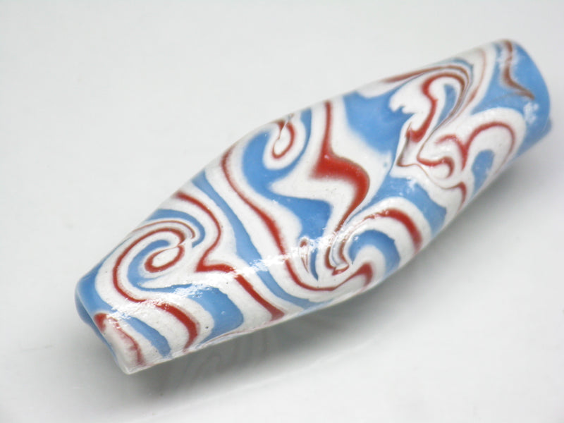 TOKO-BEADS AG914-15 Lip shaped glass bead 17~18mm AG914-15 リップ型ガラスビーズ 17~18mm Asian bead & African bead  Handmade,Lampeork,bead,asia,india,ethnic,parts,accessory,beads とんぼ玉,ビーズ,トンボ玉,アジア,インド,エスニック,手作り,パーツ,アクセサリー