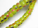 TOKO-BEADS AG915-03 Small  glass tube bead (strand) 4.5~7.5mm AG915-03 微小チューブ型とんぼ玉（連） 4.5~7.5mm Asian bead & African bead  Handmade,Lampeork,bead,asia,india,ethnic,parts,accessory,beads とんぼ玉,ビーズ,トンボ玉,アジア,インド,エスニック,手作り,パーツ,アクセサリー