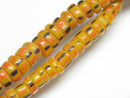 TOKO-BEADS AG915-04 Small  glass tube bead (strand) 4.5~7.5mm AG915-04 微小チューブ型とんぼ玉（連） 4.5~7.5mm Asian bead & African bead  Handmade,Lampeork,bead,asia,india,ethnic,parts,accessory,beads とんぼ玉,ビーズ,トンボ玉,アジア,インド,エスニック,手作り,パーツ,アクセサリー