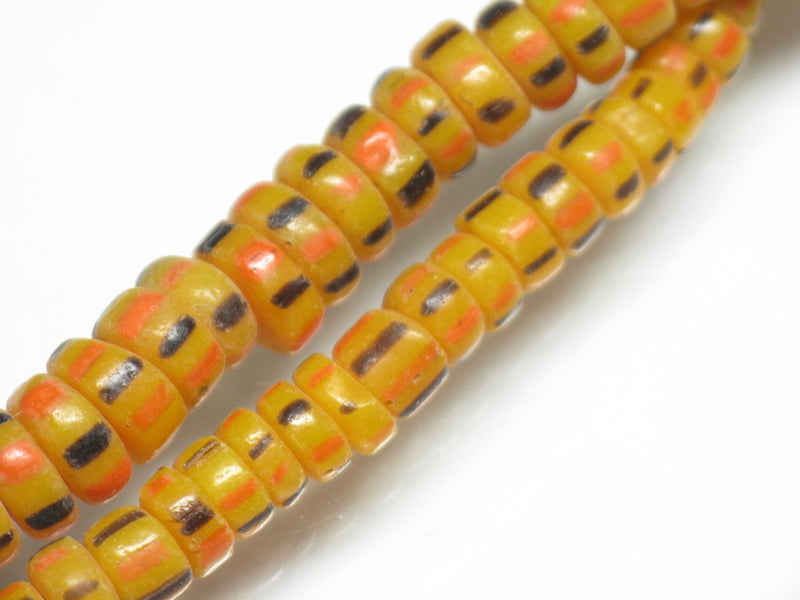 AG915-04 Small  glass tube bead (strand) 4.5~7.5mm