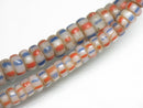 TOKO-BEADS AG915-06 Small  glass tube bead (strand) 4~7.5mm AG915-06 微小チューブ型とんぼ玉（連） 4~7.5mm Asian bead & African bead  Handmade,Lampeork,bead,asia,india,ethnic,parts,accessory,beads とんぼ玉,ビーズ,トンボ玉,アジア,インド,エスニック,手作り,パーツ,アクセサリー