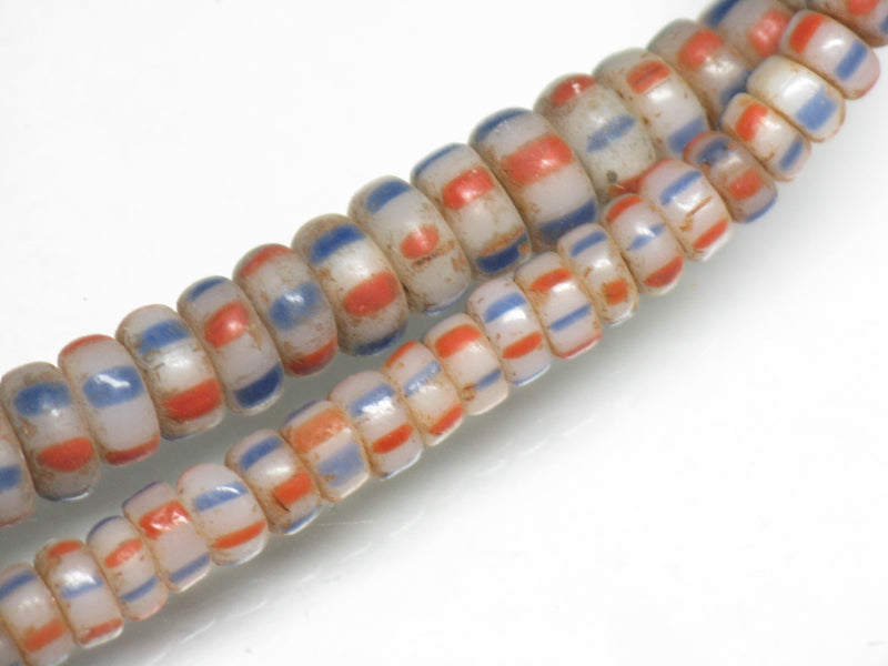 AG915-06 Small  glass tube bead (strand) 4~7.5mm