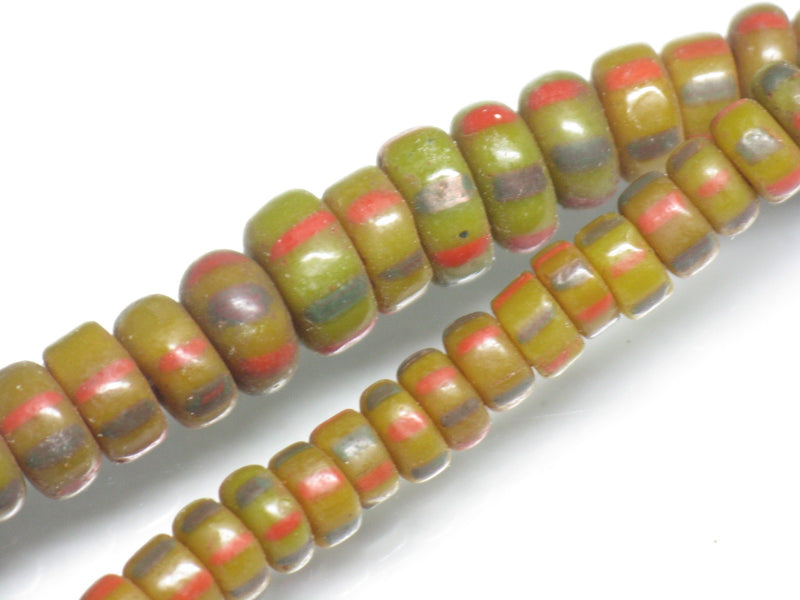 AG915-08 Small  glass tube bead (strand) 4~7mm