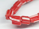 TOKO-BEADS AG915N-86 Glass bead (strand) 5~6mm AG915N-86 角形ストライプガラスビーズ（連） 5~6mm Asian bead & African bead  Handmade,Lampeork,bead,asia,india,ethnic,parts,accessory,beads とんぼ玉,ビーズ,トンボ玉,アジア,インド,エスニック,手作り,パーツ,アクセサリー
