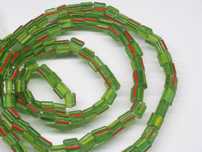 TOKO-BEADS AG915N-88 Glass bead (strand) 5~6mm AG915N-88 角形ストライプガラスビーズ（連） 5~6mm Asian bead & African bead  Handmade,Lampeork,bead,asia,india,ethnic,parts,accessory,beads とんぼ玉,ビーズ,トンボ玉,アジア,インド,エスニック,手作り,パーツ,アクセサリー