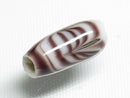 TOKO-BEADS AG917-09 Arrow feather pattern glass bead 7mm AG917-09 矢羽文様とんぼ玉 7mm Asian bead & African bead  Handmade,Lampeork,bead,asia,india,ethnic,parts,accessory,beads とんぼ玉,ビーズ,トンボ玉,アジア,インド,エスニック,手作り,パーツ,アクセサリー