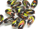 TOKO-BEADS AG917-29 Glass bead 9mm AG917-29 フラワービーズ 9mm Asian bead & African bead  Handmade,Lampeork,bead,asia,india,ethnic,parts,accessory,beads とんぼ玉,ビーズ,トンボ玉,アジア,インド,エスニック,手作り,パーツ,アクセサリー