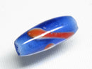 TOKO-BEADS AG918-65 Glass bead 7~8mm AG918-65 ストライプ柄とんぼ玉 7~8mm Asian bead & African bead  Handmade,Lampeork,bead,asia,india,ethnic,parts,accessory,beads とんぼ玉,ビーズ,トンボ玉,アジア,インド,エスニック,手作り,パーツ,アクセサリー