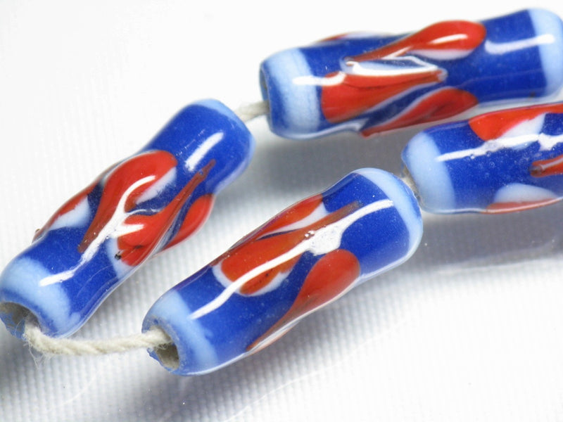 TOKO-BEADS AG919-22N Glass bead (strand) 8~9mm AG919-22N とんぼ玉（連） 8~9mm Asian bead & African bead  Handmade,Lampeork,bead,asia,india,ethnic,parts,accessory,beads とんぼ玉,ビーズ,トンボ玉,アジア,インド,エスニック,手作り,パーツ,アクセサリー