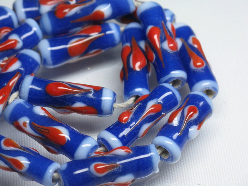 TOKO-BEADS AG919-22N Glass bead (strand) 8~9mm AG919-22N とんぼ玉（連） 8~9mm Asian bead & African bead  Handmade,Lampeork,bead,asia,india,ethnic,parts,accessory,beads とんぼ玉,ビーズ,トンボ玉,アジア,インド,エスニック,手作り,パーツ,アクセサリー