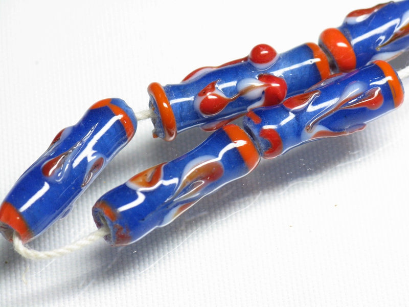 TOKO-BEADS AG919-23N Glass bead (strand) 7~8mm AG919-23N とんぼ玉（連） 7~8mm Asian bead & African bead  Handmade,Lampeork,bead,asia,india,ethnic,parts,accessory,beads とんぼ玉,ビーズ,トンボ玉,アジア,インド,エスニック,手作り,パーツ,アクセサリー