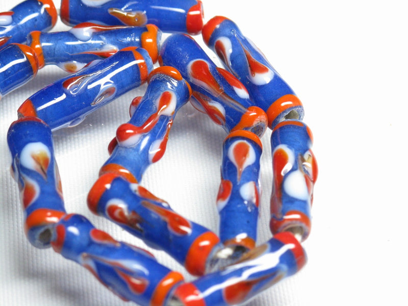 TOKO-BEADS AG919-23N Glass bead (strand) 7~8mm AG919-23N とんぼ玉（連） 7~8mm Asian bead & African bead  Handmade,Lampeork,bead,asia,india,ethnic,parts,accessory,beads とんぼ玉,ビーズ,トンボ玉,アジア,インド,エスニック,手作り,パーツ,アクセサリー