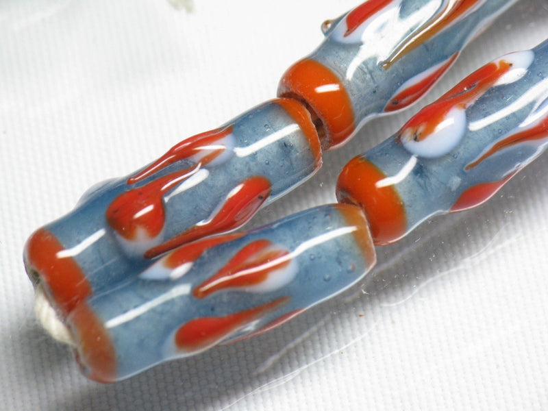 TOKO-BEADS AG919-25N Glass bead (strand) 7~8mm AG919-25N とんぼ玉（連） 7~8mm Asian bead & African bead  Handmade,Lampeork,bead,asia,india,ethnic,parts,accessory,beads とんぼ玉,ビーズ,トンボ玉,アジア,インド,エスニック,手作り,パーツ,アクセサリー