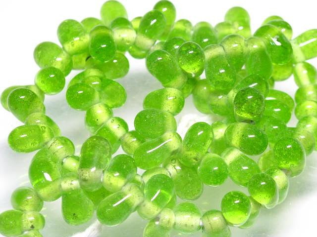 TOKO-BEADS AG920N-90 Glass bead (strand) 8~12mm AG920N-90 しずく型ビーズ（連） 8~12mm Asian bead & African bead  Handmade,Lampeork,bead,asia,india,ethnic,parts,accessory,beads とんぼ玉,ビーズ,トンボ玉,アジア,インド,エスニック,手作り,パーツ,アクセサリー