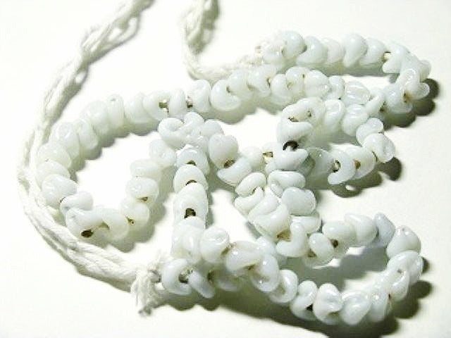 TOKO-BEADS AG921N-53 Glass wave bead (strand) 6~7mm AG921N-53 スモールウェイブビーズ（連） 6~7mm Asian bead & African bead  Handmade,Lampeork,bead,asia,india,ethnic,parts,accessory,beads とんぼ玉,ビーズ,トンボ玉,アジア,インド,エスニック,手作り,パーツ,アクセサリー