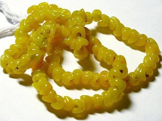 TOKO-BEADS AG921N-59 Glass wave bead (strand) 6~7mm AG921N-59 スモールウェイブビーズ（連） 6~7mm Asian bead & African bead  Handmade,Lampeork,bead,asia,india,ethnic,parts,accessory,beads とんぼ玉,ビーズ,トンボ玉,アジア,インド,エスニック,手作り,パーツ,アクセサリー