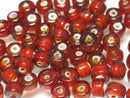TOKO-BEADS AG924N-97 White Heart bead (strand) 7mm AG924N-97 ホワイトハートビーズ（30gパック） 7mm Asian bead & African bead  Handmade,Lampeork,bead,asia,india,ethnic,parts,accessory,beads とんぼ玉,ビーズ,トンボ玉,アジア,インド,エスニック,手作り,パーツ,アクセサリー